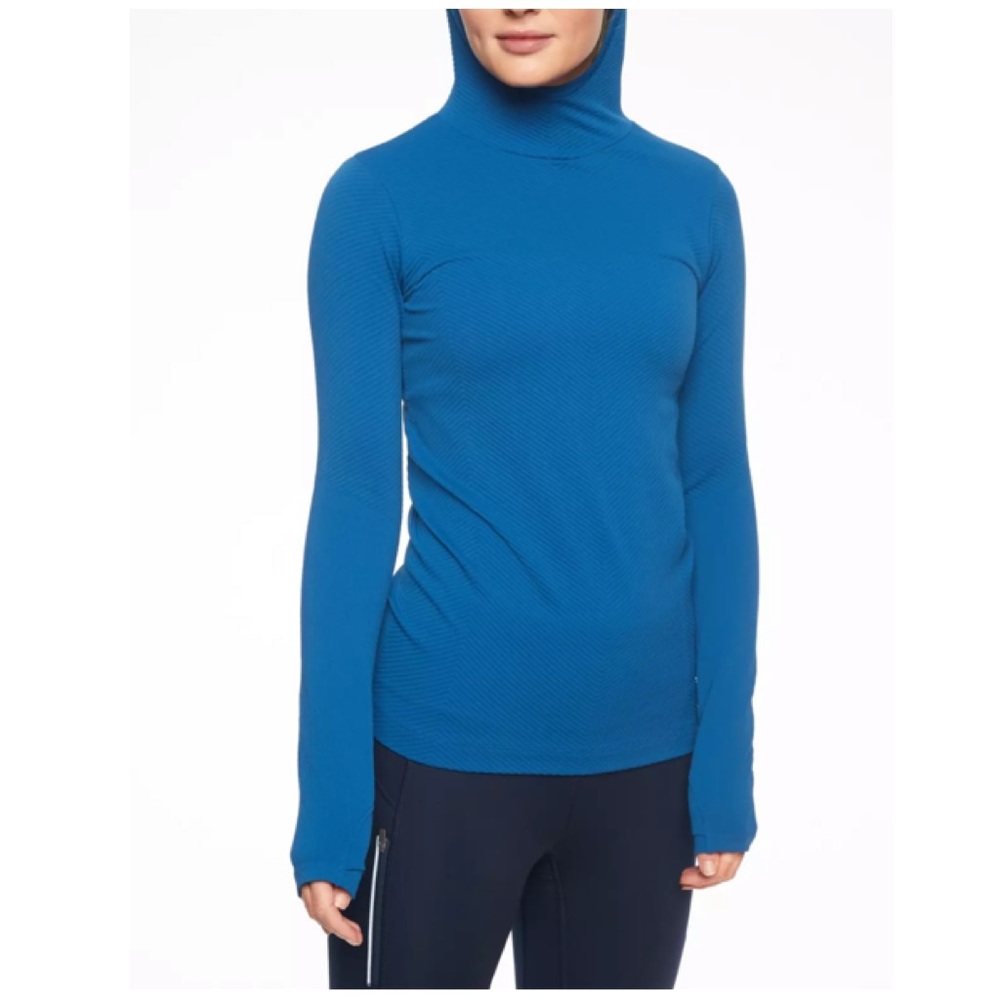 Athleta Blue Women's Hooded Top